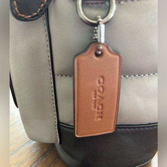 Grey and Black mini Coach backpack - Picture 5 of 5